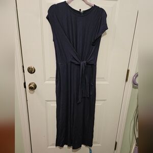Elegant Navy Blue Women's Dress